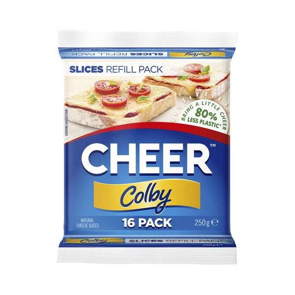 Cheer Colby Cheese Slices 250g