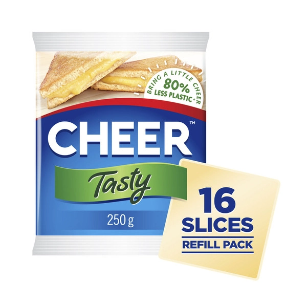 Cheer Cheese Slices Tasty Refill 250g