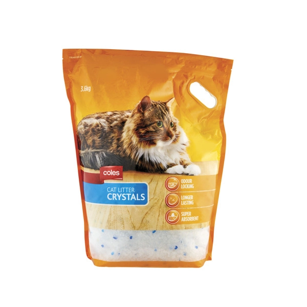 Coles Silica Gel Cat Litter Crystals 3.6kg