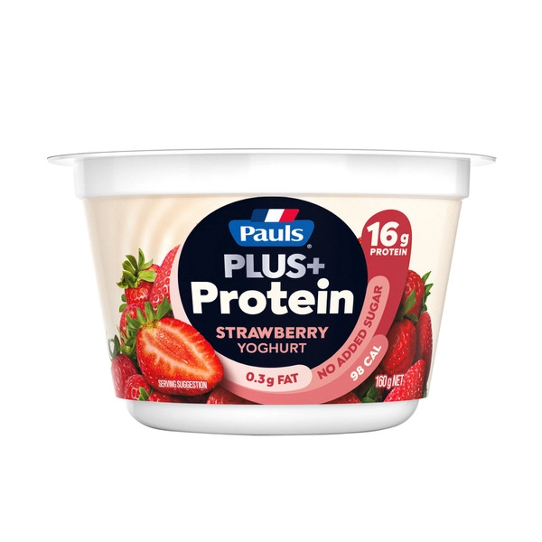 Pauls Plus Protein Yoghurt Strawberry 160g