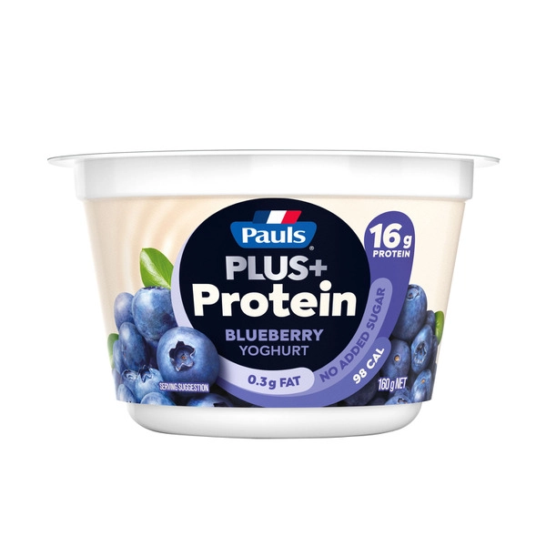 Pauls Plus Protein Yoghurt Blueberry 160g