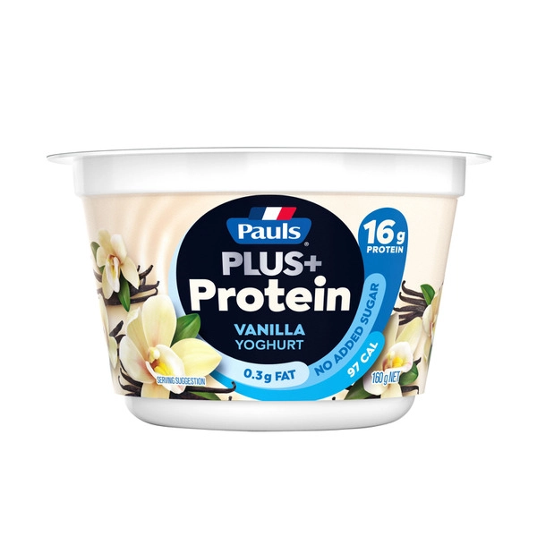 Pauls Plus Protien Yoghurt Vanilla 160g