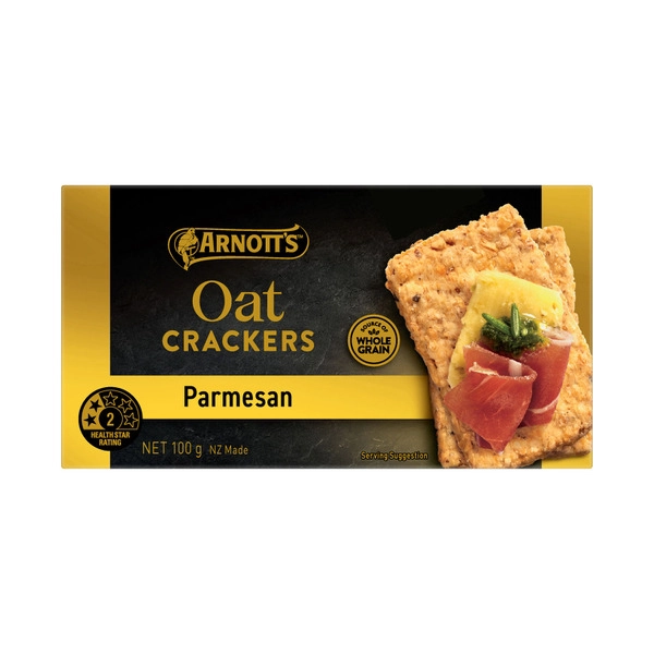 Arnotts Gold Label Oat Crackers Parmesan 100g