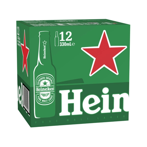 Heineken Bottle 330mL 12 Pack