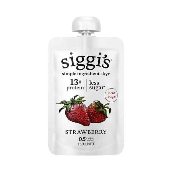 Siggi's Yoghurt Pouch Strawberry 150g