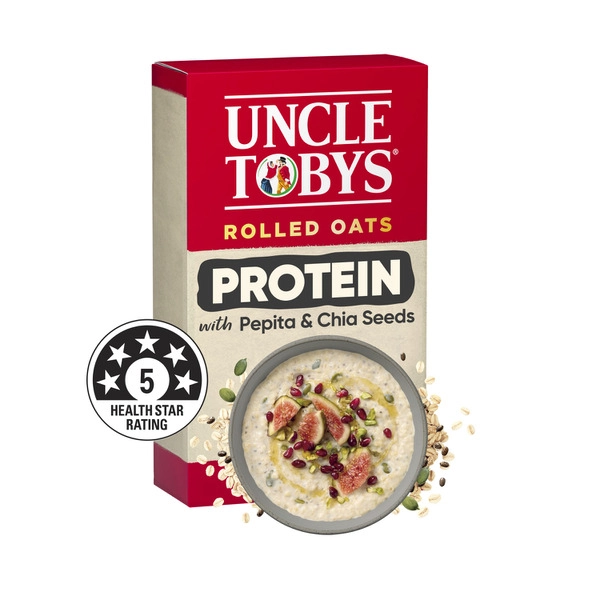 Uncle Tobys Oats Breakfast Cereal Loose Protein 490g