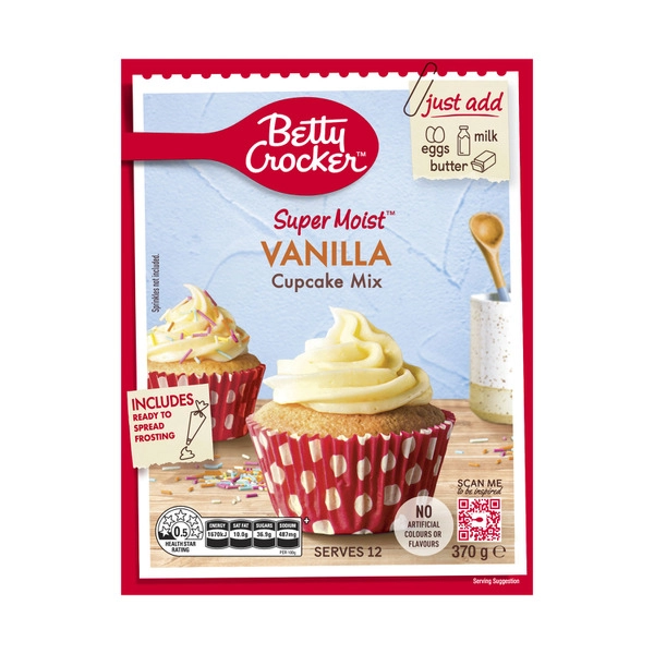 Betty Crocker Vanilla Cupcake Mix 370g