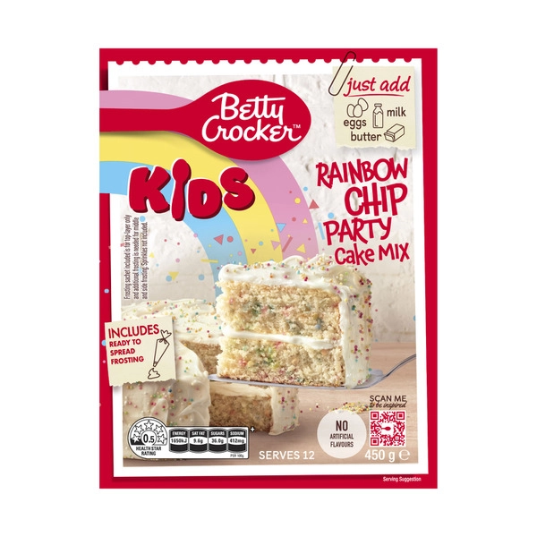 Betty Crocker Rainbow Party Cake Mix 450g