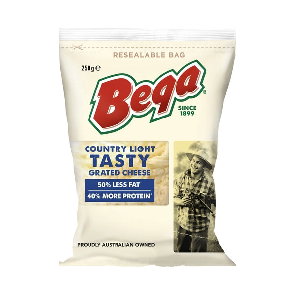 Bega Cheese Grated Light 250g