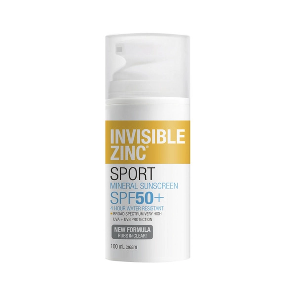 Invisible Zinc 4Hr Water Resistant SPF 50+ 100mL