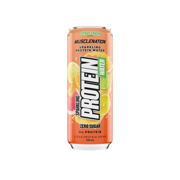 Muscle Nation Sparkling Protein Water Citrus Crush 330mL