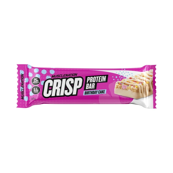 Muscle Nation Protein Crisp Bar Birthday Cake 50g