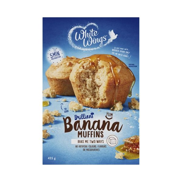 White Wings Banana Muffin Mix 455g