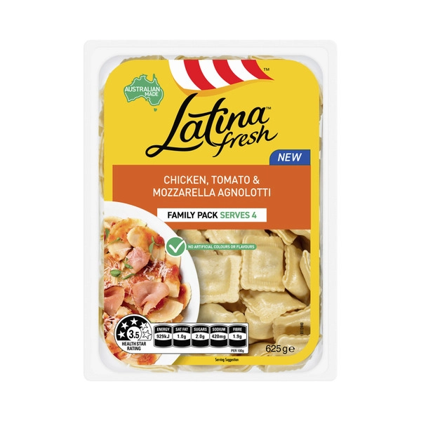 Latina Filled Pasta Chicken Tomato & Mozzarella 4 Serve 625g