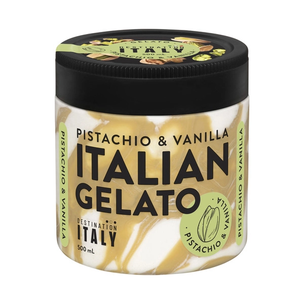 Destination Italy DESTINATION ITALY PISTACHIO & VANILLA GELATO 500ML 