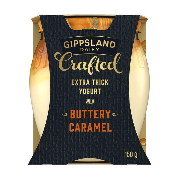 Gippsland Dairy Crafted Yogurt Buttery Caramel 150g