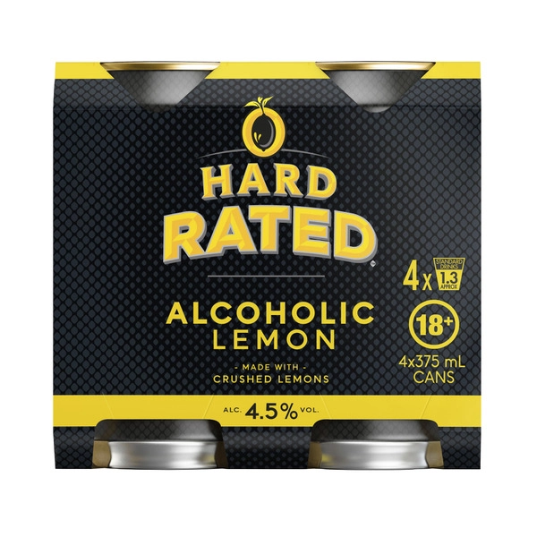 Hard Rated Can 375mL 4 Pack