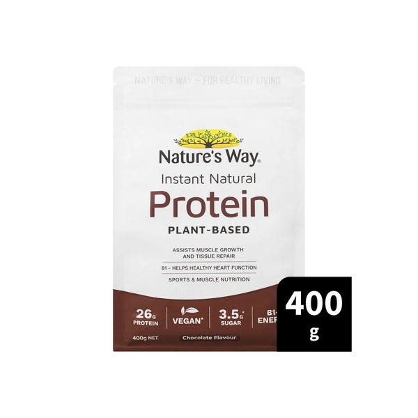 Natures Way Instant Natural Protein Plant-Based Chocolate 400g