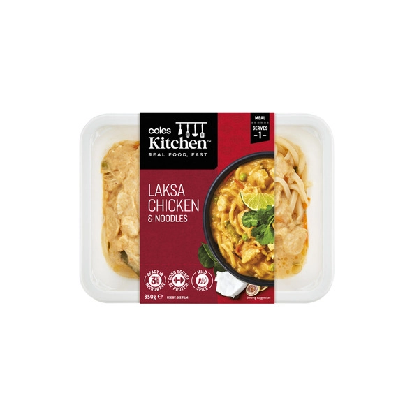 Coles Kitchen Laksa Chicken & Noodles 350g