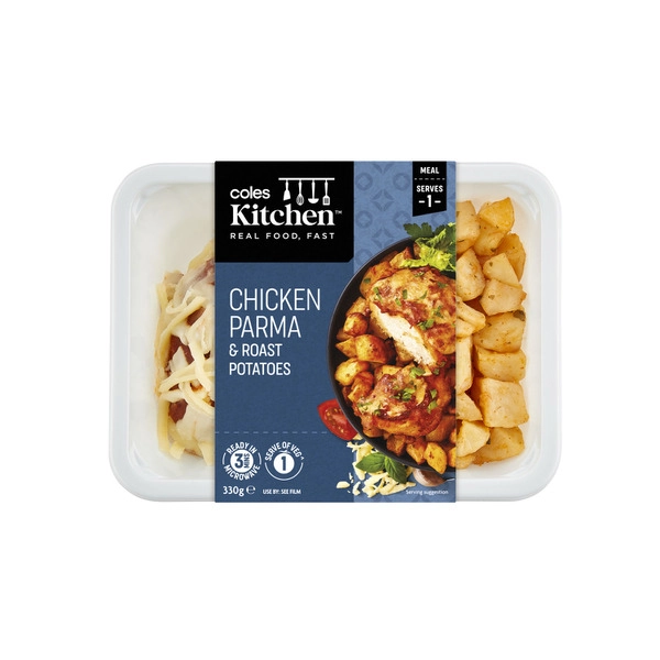 Coles Kitchen Chicken Parma & Roast Potatoes 330g