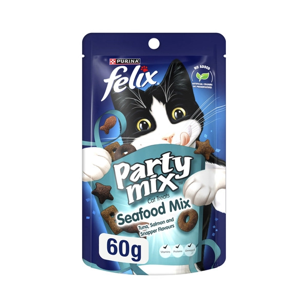 Felix Party Mix Seafood Cat Treats 60g