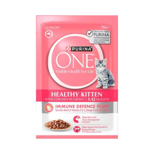 Purina One Cat Food Pouch Kitten With Chicken 70g