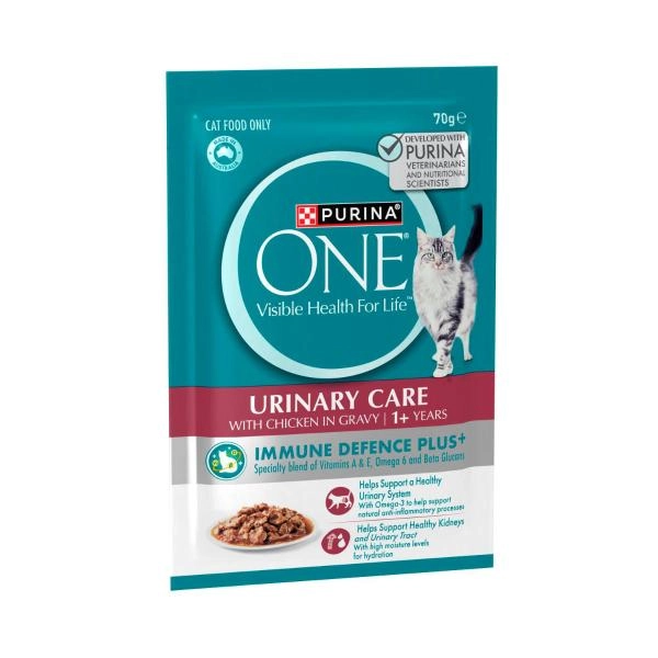 Purina One Adult Urinary Health Track Cat Food With Chicken Pouch 70g