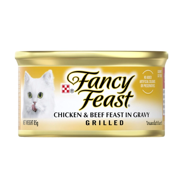 Fancy Feast Grilled With Chicken & Beef Cat Food 85g