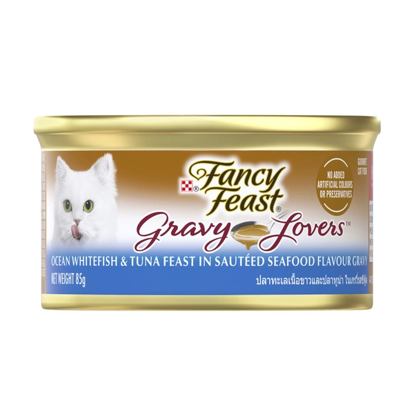 Fancy Feast Gravy Lovers With Ocean Whitefish Tuna Cat Food 85g