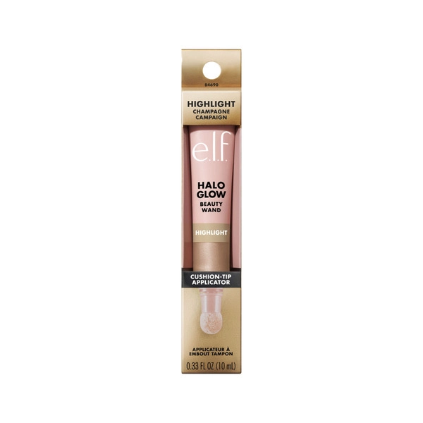 E.l.f. Halo Glow Beauty Wand Highlight Champagne Campaign 10mL