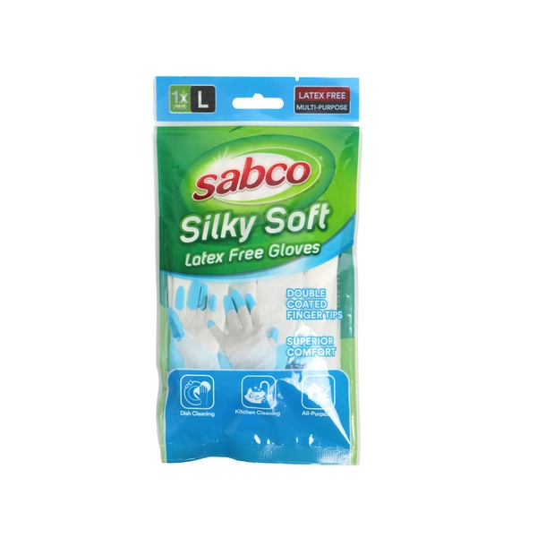 Sabco Silky Soft Latex Free Gloves Large 1 each