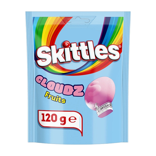 Skittles Cloudz Fruits Chewy Lollies 120g