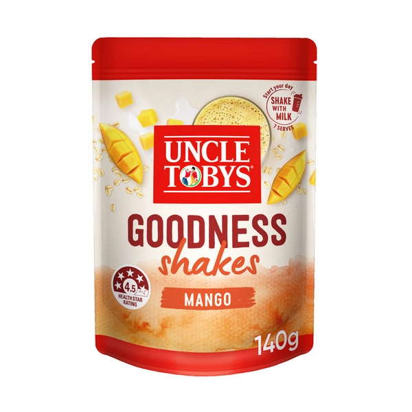 Uncle Tobys Goodness Shake Mango 140g