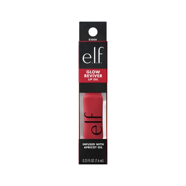 E.l.f. Glow Reviver Lip Oil Red Delicious 7.6mL