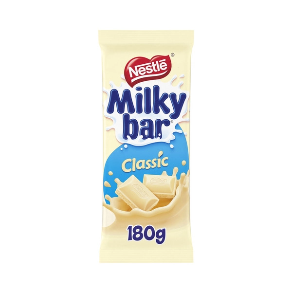 Nestle Block Chocolate MILKYBAR WHITE CHOC BLOCK 170G 