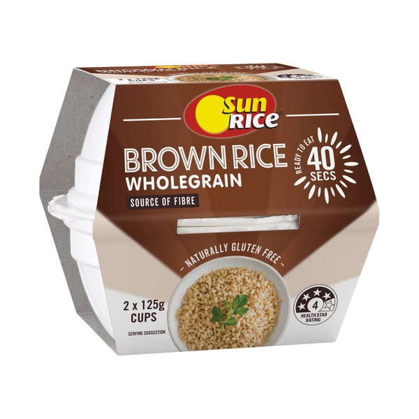 Sunrice Microwave Brown Rice Cup 250g