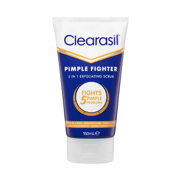 Clearasil 5 In 1 Pimple Fighter Exfoliating Scrub 150mL