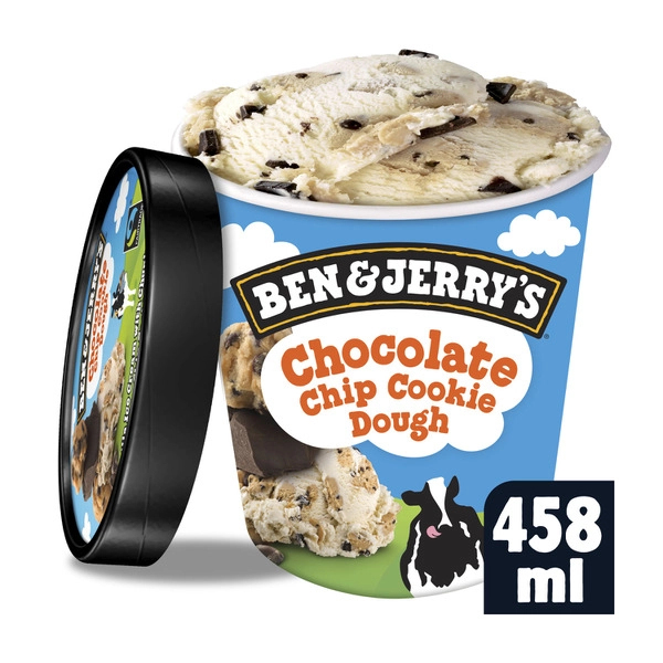 Ben & Jerry's Chocolate Chip Cookie Dough Ice Cream Tub 458mL