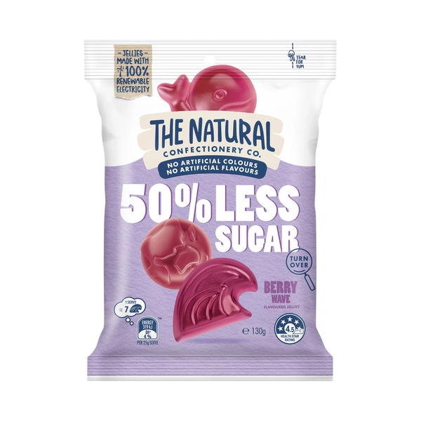 The Natural Confect. Co 50% Less Sugar Berry Wave 130g