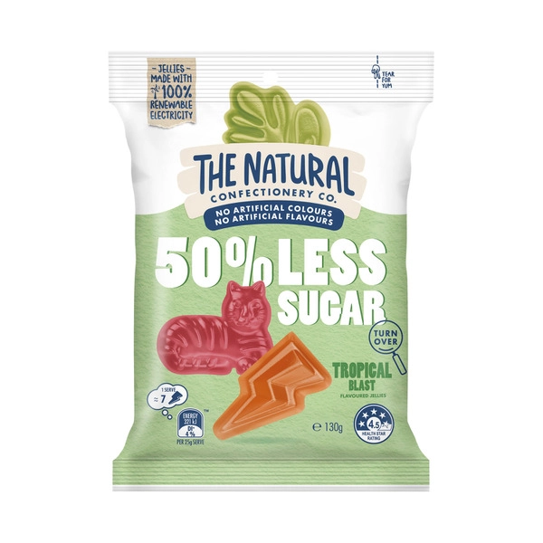 The Natural Confect. Co 50% Less Sugar Tropical Blast 130g