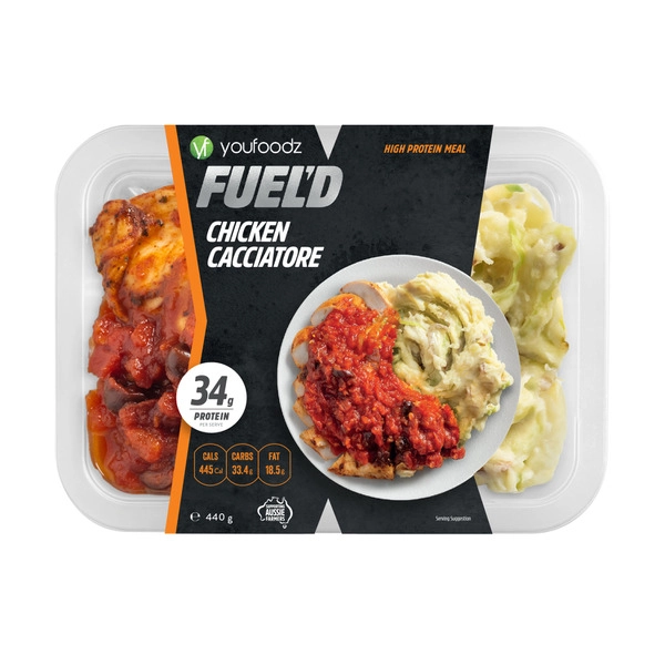 Youfoodz Fueld Chicken Cacciatore 420g