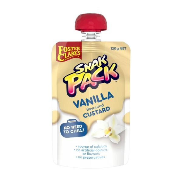 Foster Clark Snak Pack Custard Pouch Vanilla 120g