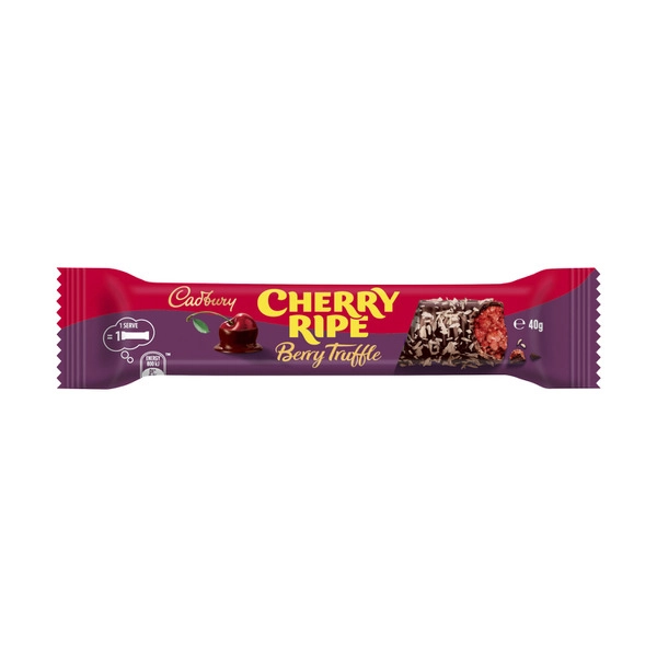 Cadbury Cherry Ripe CADBURY CHERRY RIPE BERRY TRUFFLE CHOCOLATE BAR 40G 