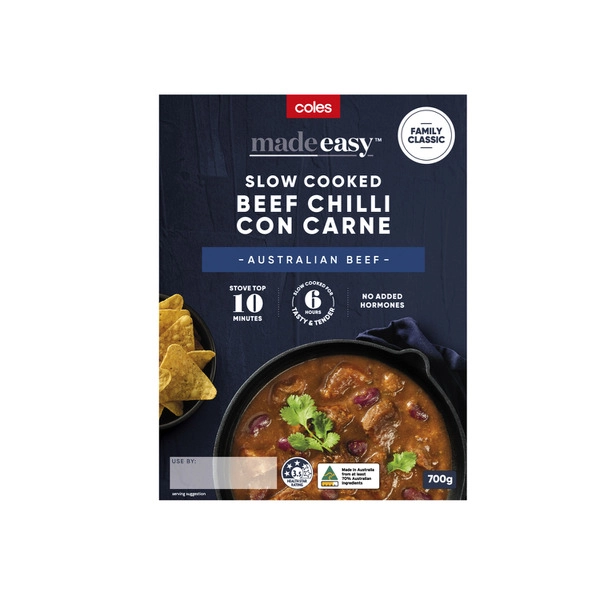 Coles Made Easy Family Classics Chilli Con Carne 700g