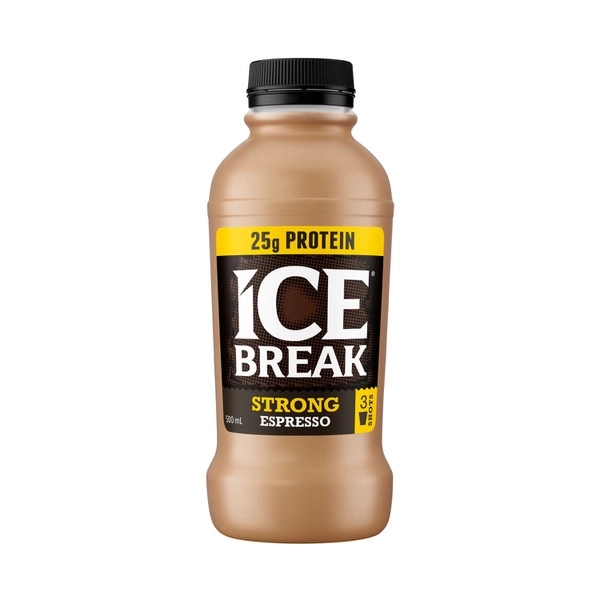 Ice Break Iced Coffee Strong Espresso + Protein 500mL