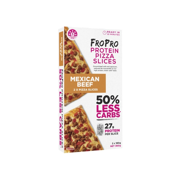 Fropro Protein Mexican Beef Pizza Slices 360g