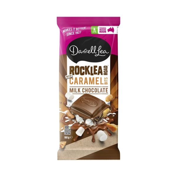 Darrell Lea DARRELL LEA ROCKLEA ROAD CARAMEL BLOCK 160G 