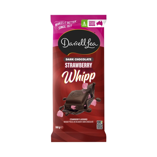 Darrell Lea Dark Strawberry Whipp Block 160g