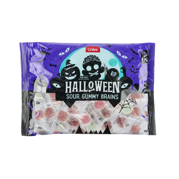 Coles Halloween Sour Brains 300g