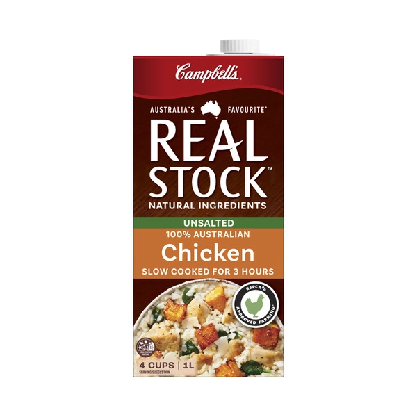 Campbells Real Stock Unsalted Chicken 1L